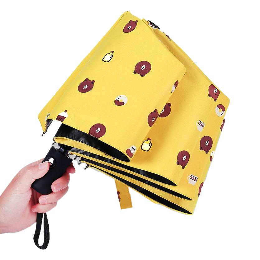 Bear Automatic Umbrella Vinyl Sunscreen Shade 70% off Fully Automatic Sunny Umbrella Wholesale Anti-Uv Sun Umbrella Umbrella