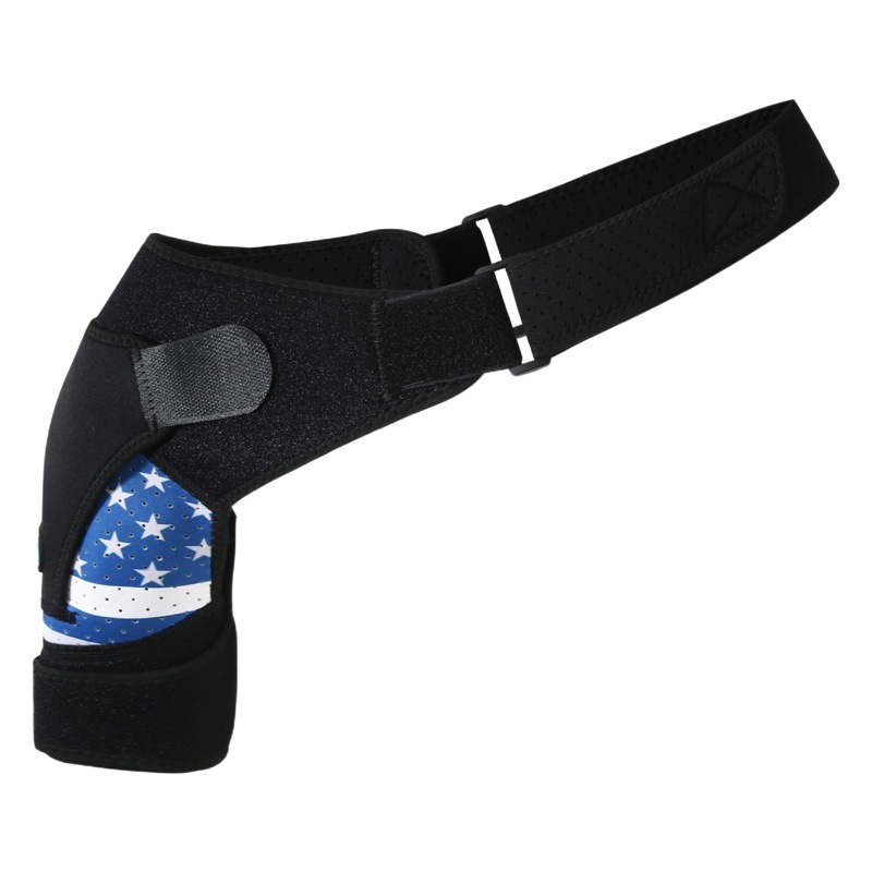 Multi-color design can add ice bag sports shoulder pad breathable shoulder pad adjustable sprain fracture left and right shoulder pad