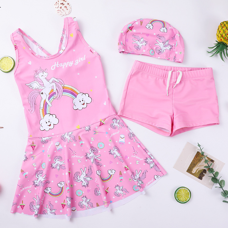 Picture of Children's Swimwear Women's Summer Girls' Swimwear Large Children's Split Dress Swimwear Set Wholesale