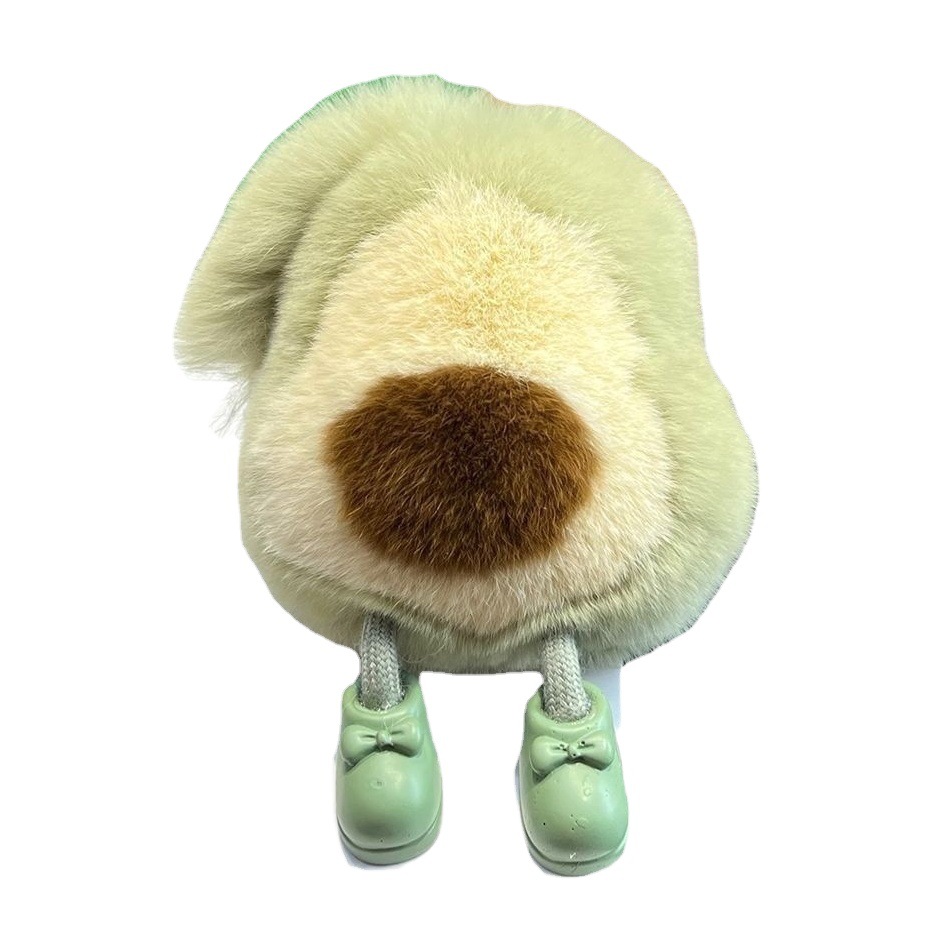 Environmentally Friendly Plush Pendant Avocado Cute Schoolbag Keychain Simple Small Light Luxury ins Niche Pendant Jewelry