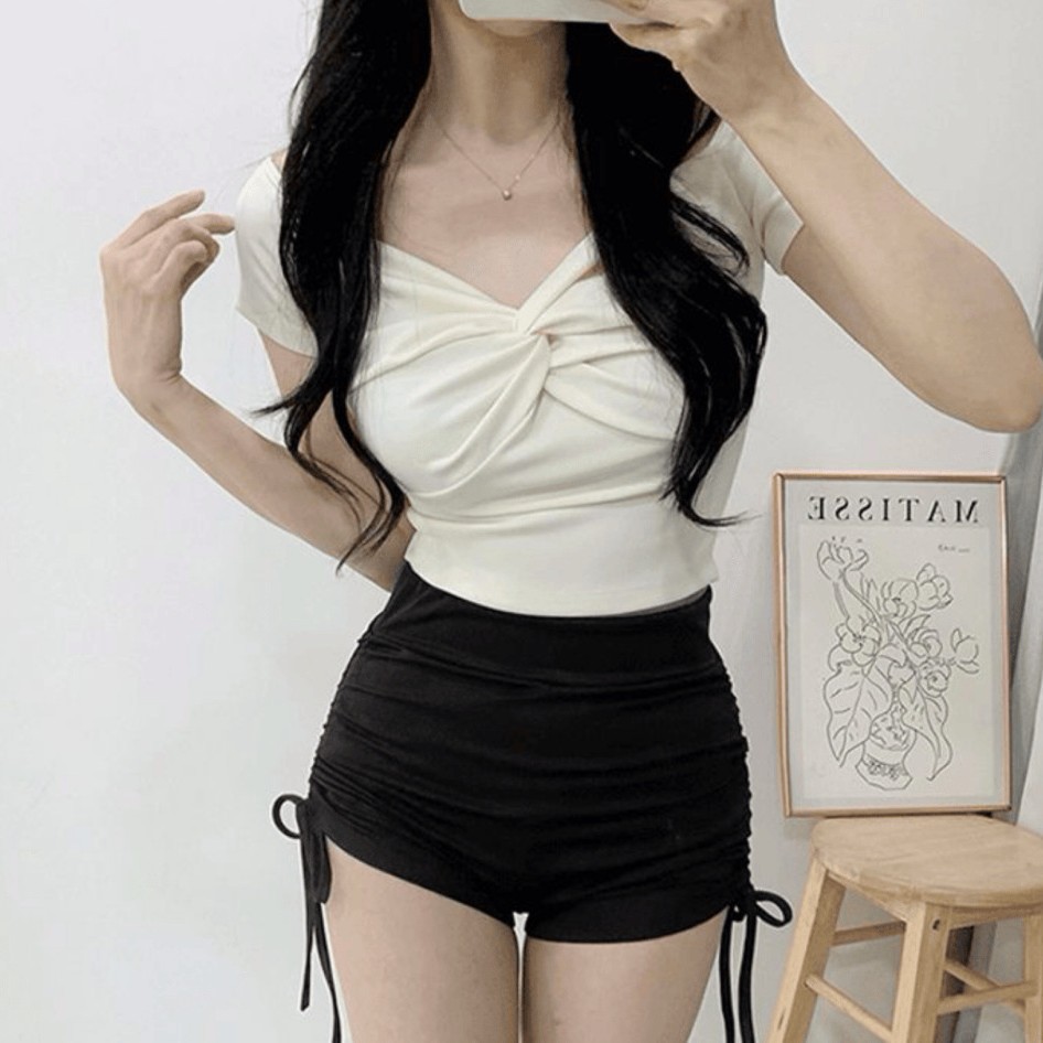 Swimsuit Women's Pure Desire Swimsuit Instagram Style Split Bikini Flesh-Covering Slimming Hot Spring Small Chest Swimsuit