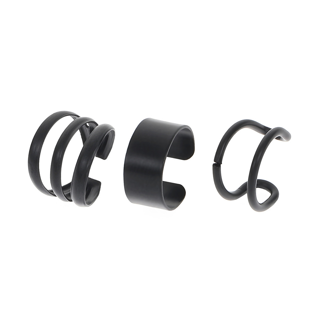 Picture of Korean style ins no hole c type ear clip fashion retro cold wind geometric hoop earrings earrings wholesale ear clip women