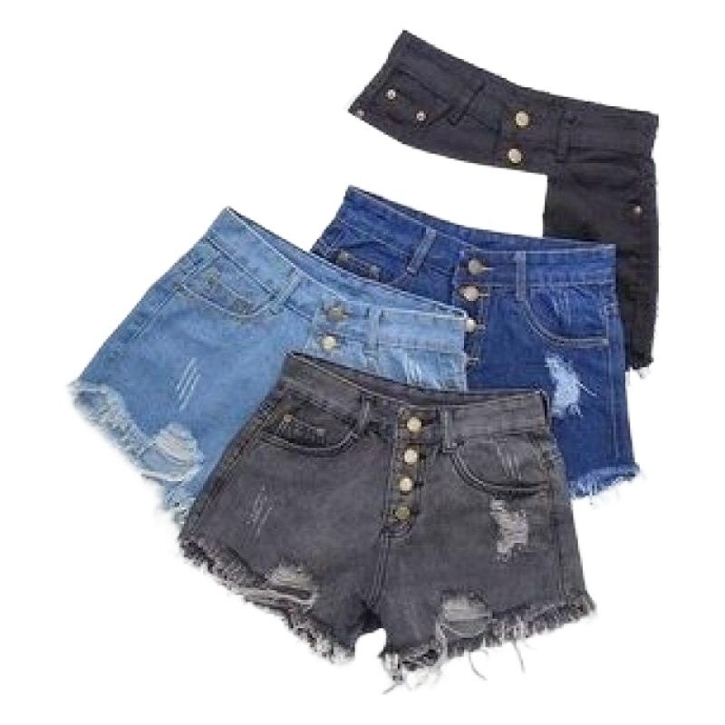 Denim Shorts Women's Summer Extra Large Plus Size High Waist chubby girl Korean Style Loose Super Shorts Chubby Girl Student Shorts