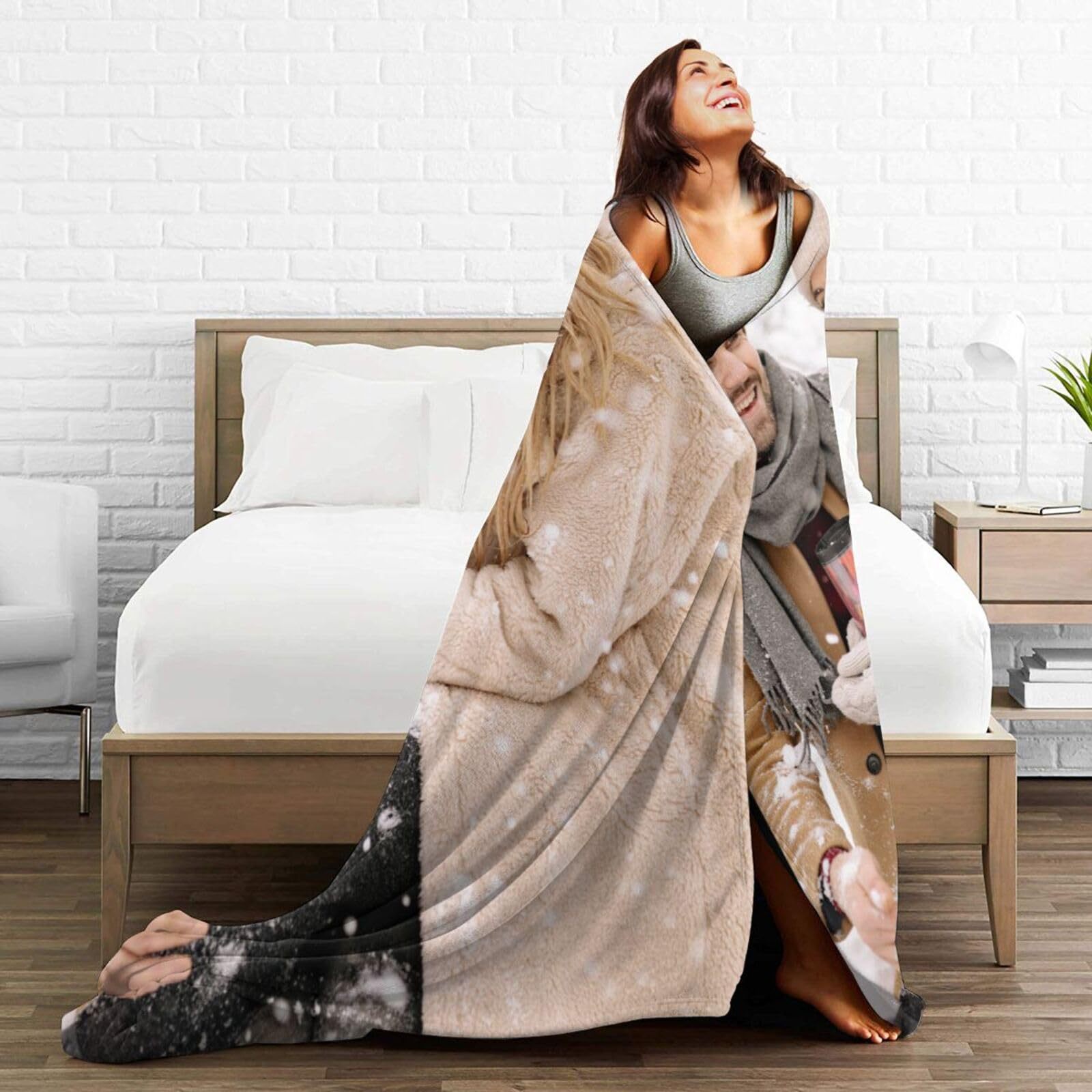 Picture of Cross-border custom diy blanket soft and comfortable flannel warm home essential blanket blanket for men and women gifts