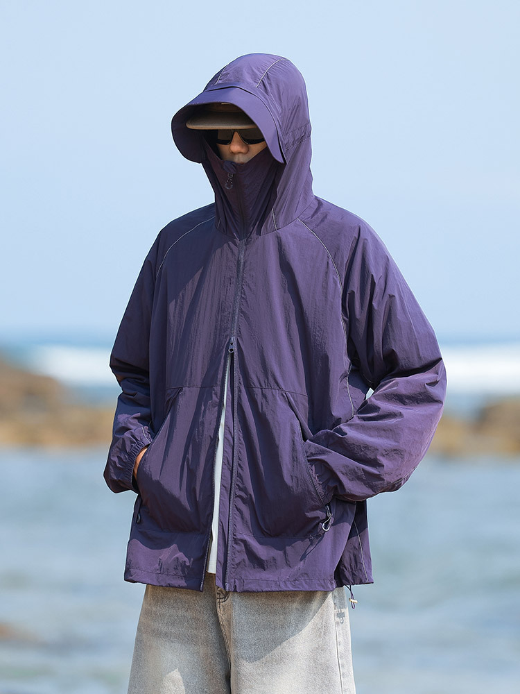 Lightweight Sun Protection Clothing, Women's Sun Protection Clothing, Men's Outwear, Detachable Large Brim, Fishing Anti-Uv Upf100 Skin Clothing