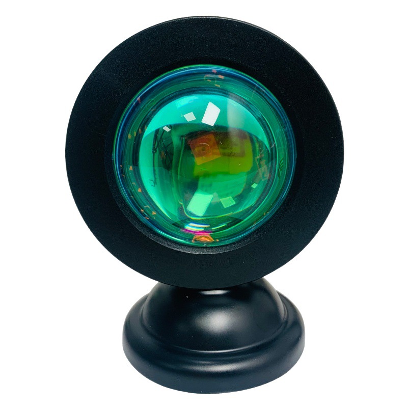 Cross-Border Sunset Atmosphere Lamp Projection Ins Night Light for Living Room and Bedroom, Perpetual Daylight Table Lamp with Rgb Color Change