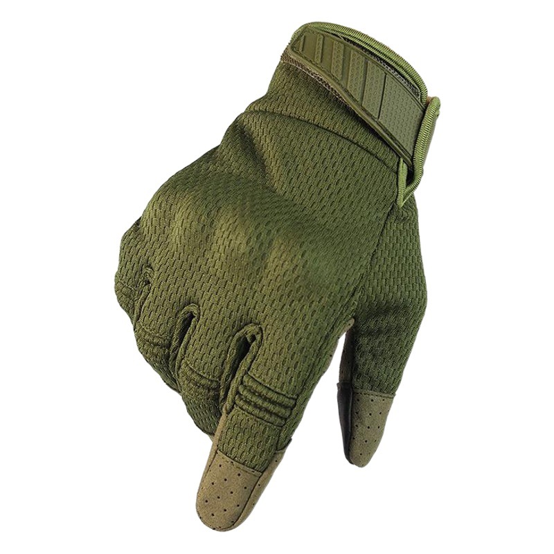 Cross-Border Amazon Full-Finger Sports Gloves Outdoor Mountaineering Protective Motorcycle Gloves Touch Screen Breathable Tactical Gloves