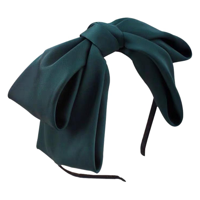 Zhou Yangqing's Simple Retro Bow Headband Internet Popular Satin Ladies Headband South Korea Hair Cute