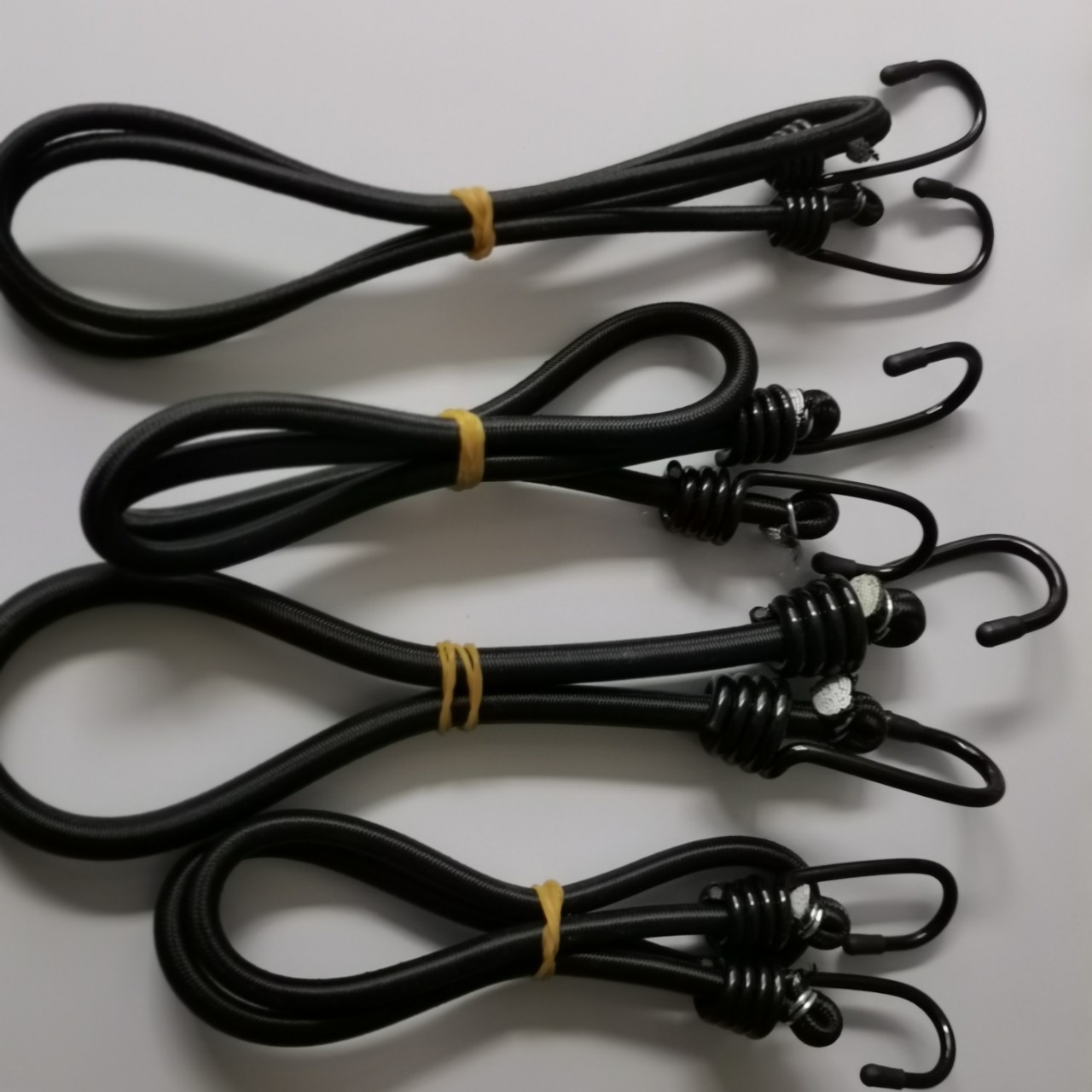 Picture of Wholesale high elastic luggage binding rope beef tendon core elastic rope with hook motorcycle helmet rope trunk fixing belt