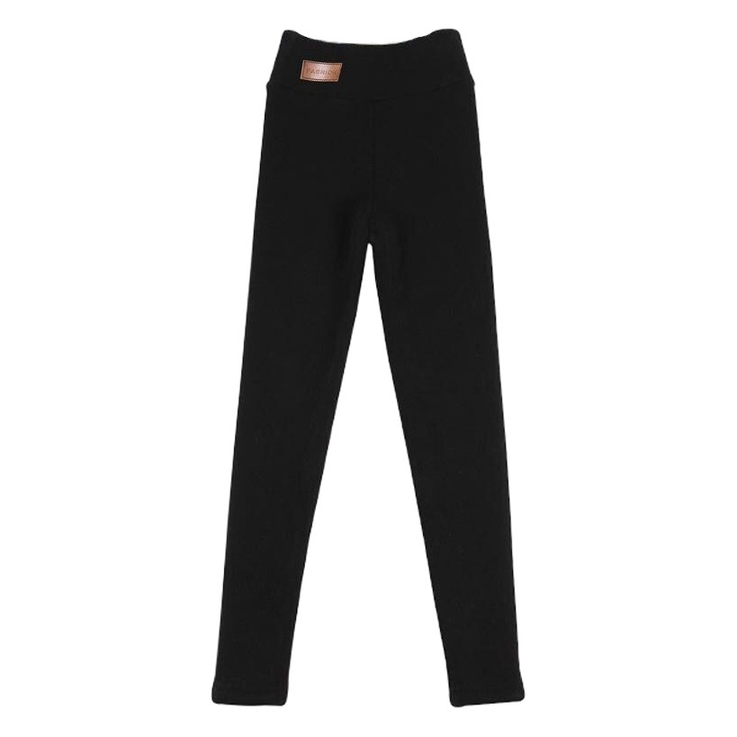 2023 New Fall/Winter fleece-lined Thickened High Waist Leggings Outer Wear Slim-fit Slimming Leggings Children's Student Trousers