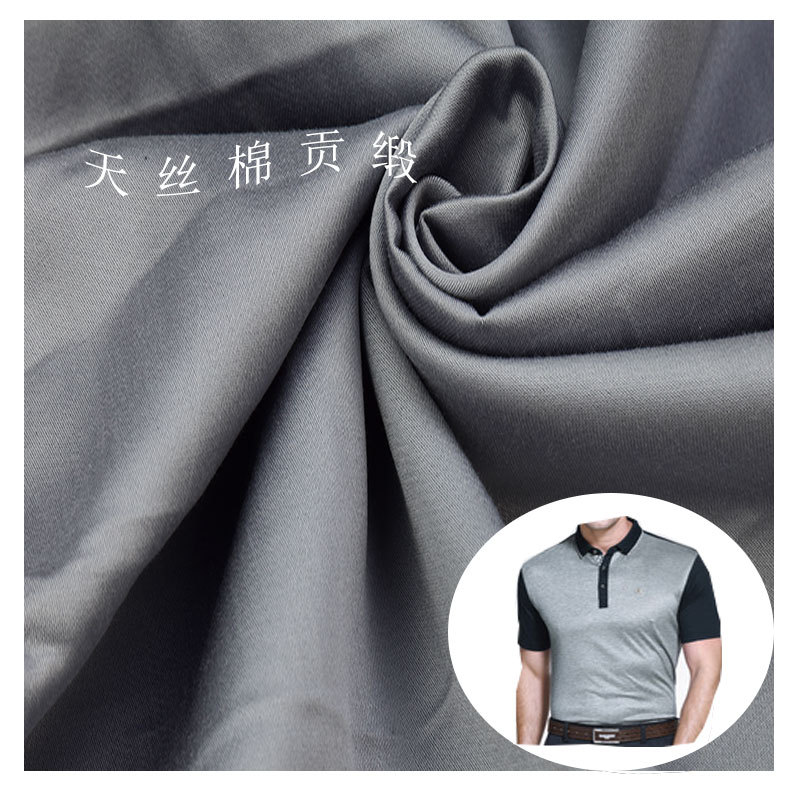 60 silk cotton satin clothing fabric women's bedding fabric