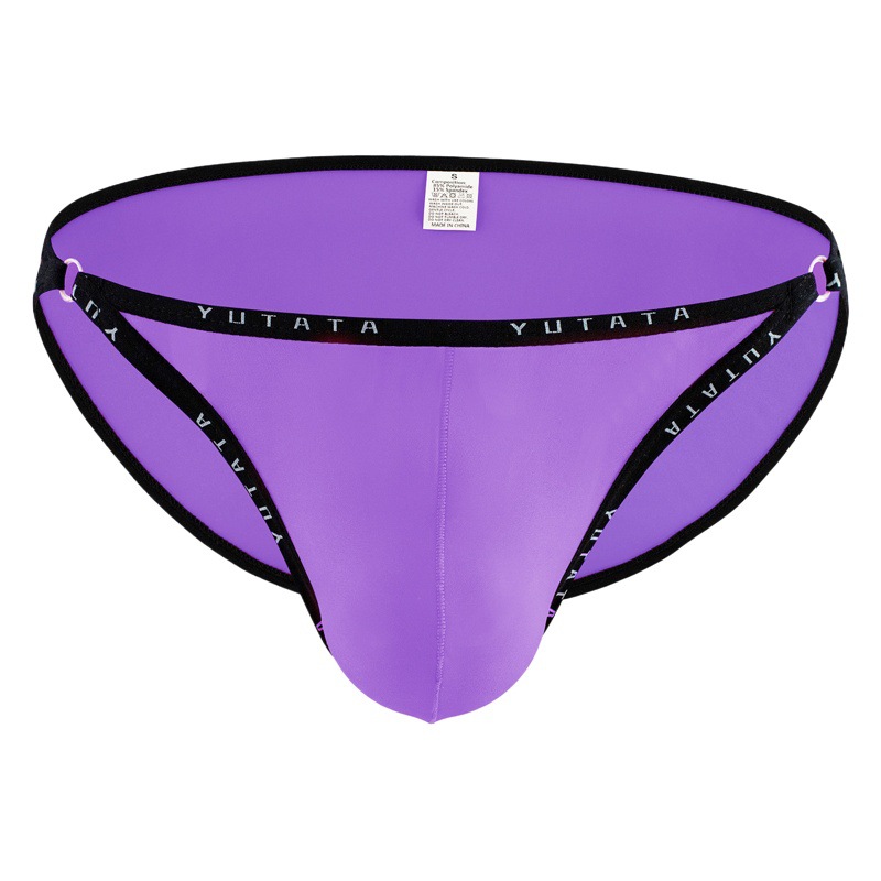 European code foreign trade YUTATA silky sexy temptation low waist men's briefs sexy hip men's underwear B634