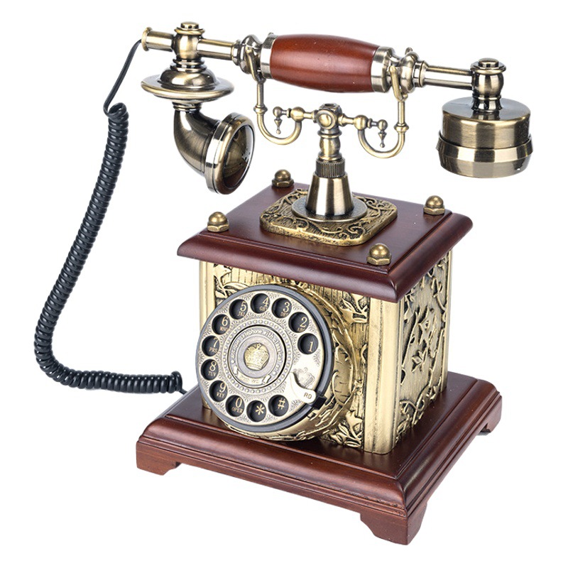 Foreign Trade Cross-Border Audio Old-Style Rotary Wedding Telephone Party Message Greeting Voice Message Book Incoming Calls