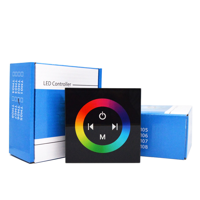 Picture of Led Light Strip Touch Panel Controller Rgb Control Tempered Glass 86 Wall Smart Control Tempered Glass Panel