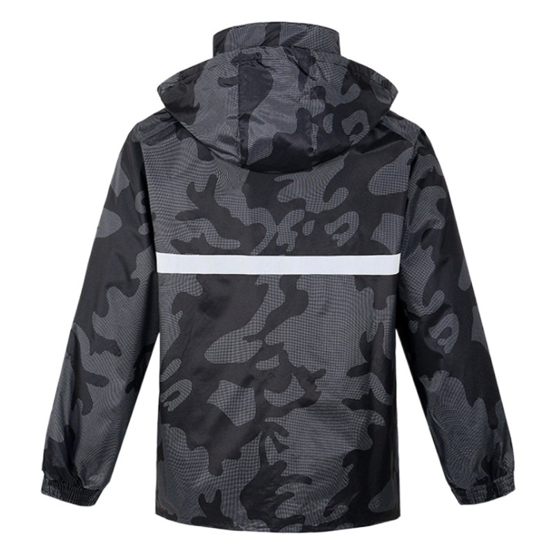 Wholesale Digital Camouflage Raincoat Adult Split Raincoat and Rain Pants Set Motorcycle Electric Vehicle One-Piece Flood Prevention Poncho