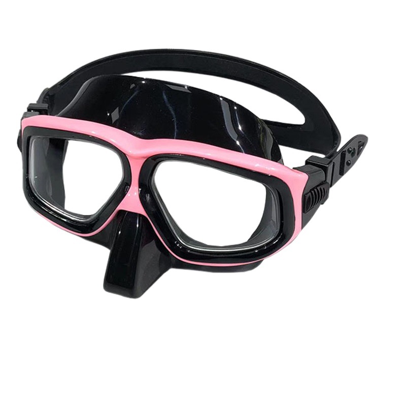 Free anti-fog diving goggles transparent silicone snorkeling mask low volume mirror diving equipment spot wholesale cross-border