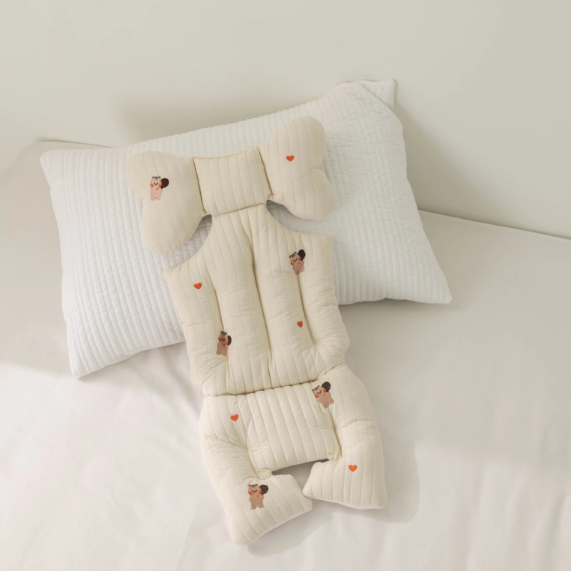 Picture of South Korea baby stroller embroidered cotton cushion autumn and winter thickened baby cotton cushion stroller artifact universal cushion New