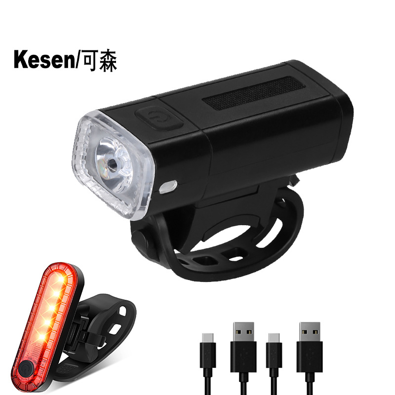 Cross-border bicycle headlights 8h endurance road bike mountain bike night riding lighting headlights taillights suit large favorably