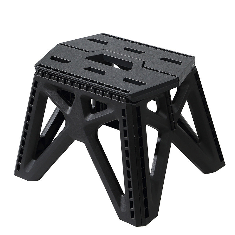Picture of Folding Stool Portable Household Plastic Small Stool Outdoor Fishing Camping Style Mazar Stool Stall Kidsren's Small Bench