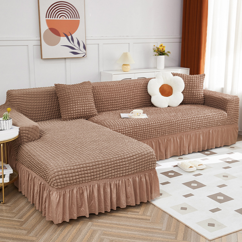 Picture of Thickened stretch seersucker lace sofa cover cover for imperial concubine single double combination sofa cover all-inclusive non-slip