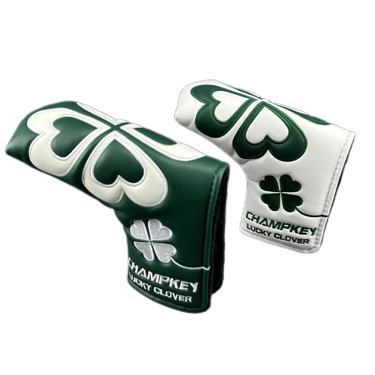 Four-Leaf Clover Straight Strip Special Putter Cover in Stock White Green Golf Supplies