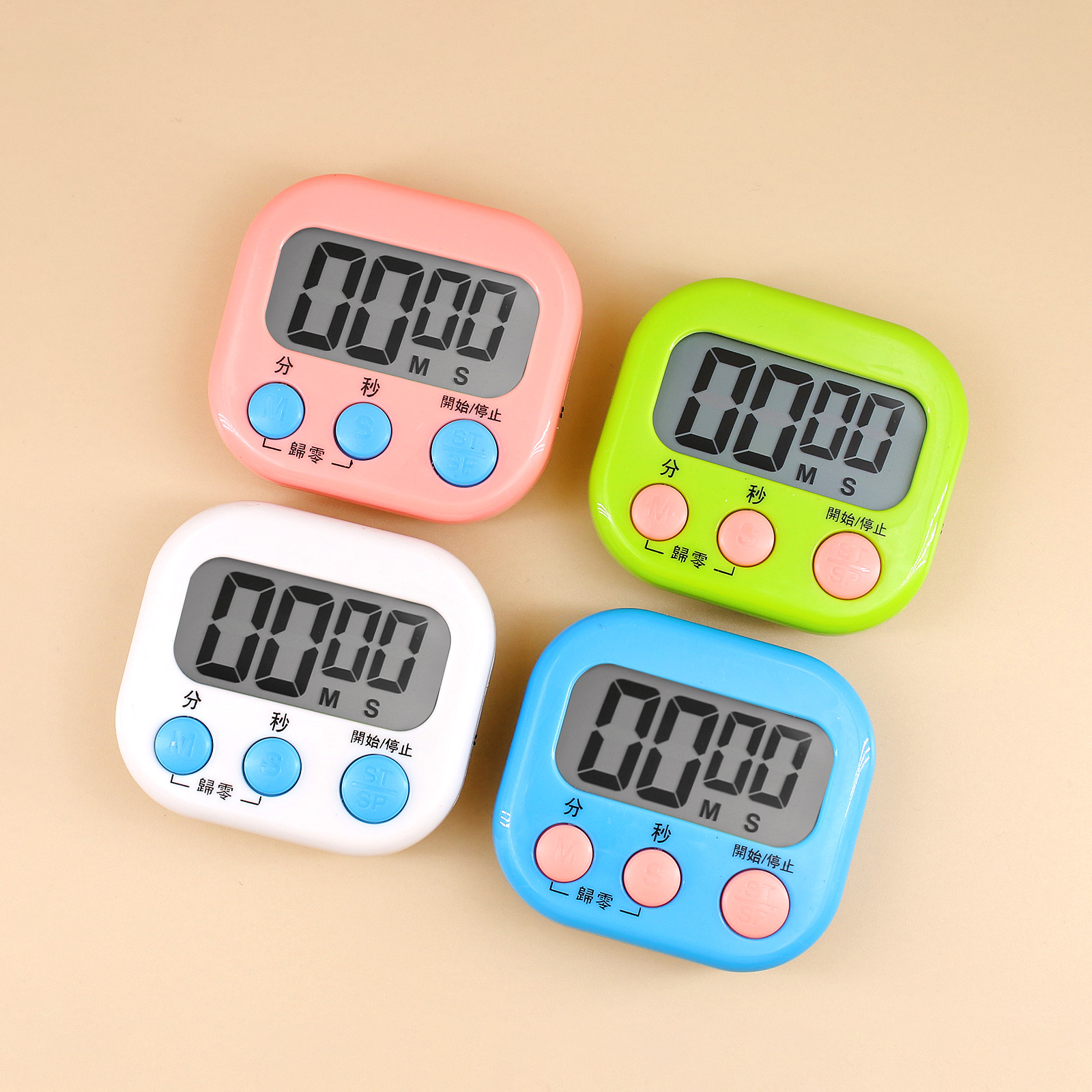 Chinese and English multi-function timer kitchen soup baking timer learning management electronic alarm clock