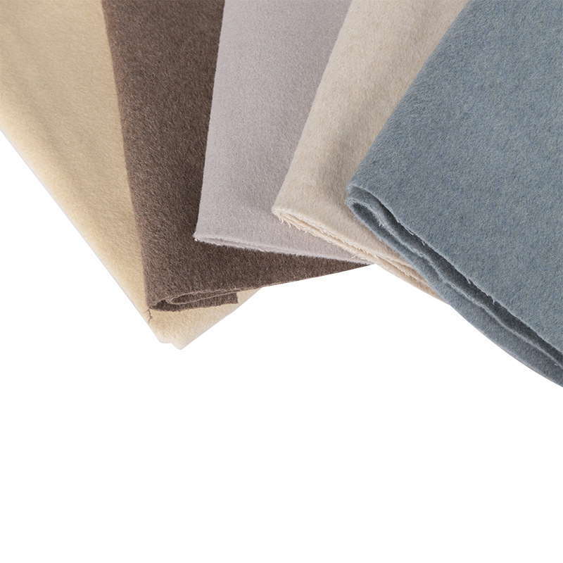 Picture of Foreign Trade Wholesale Cashmere Smooth Wool Fabric Japanese and Korean Plain Outwear Clothing Outwear Wool Fabric Double-Sided Woolen Fabric