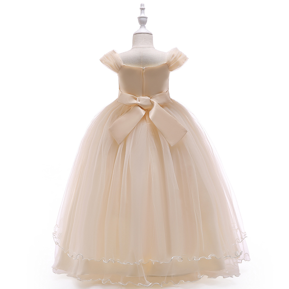 Picture of Cross-Border Kidsren's Dress Princess Dress One-Shoulder Girls Performance Clothing Long Tutu Skirtchilren Dress