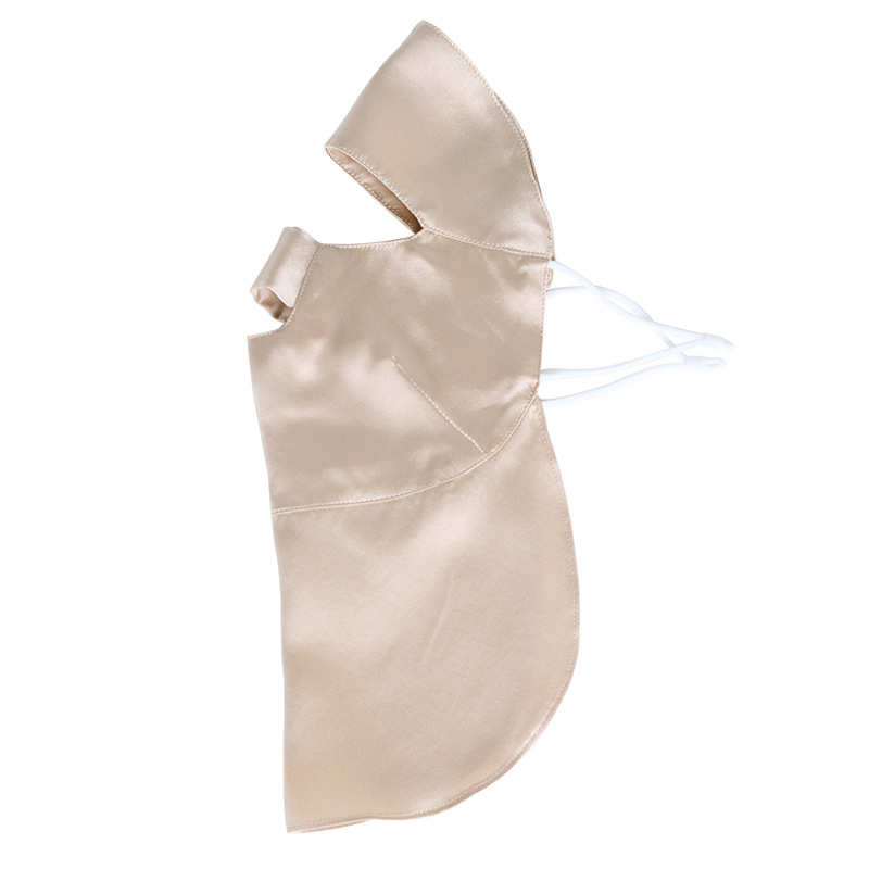 Picture of Silk sun mask sleep breathable full face cover summer UV mask mulberry silk oil smoke-proof veil for women