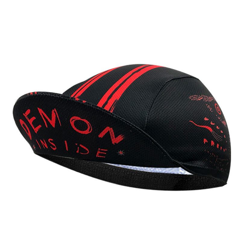 XIMATT Black Devil Theme Personalized Quick-drying Sweat-absorbent Riding Cap Breathable Sunscreen Helmet Lined Sports Cap