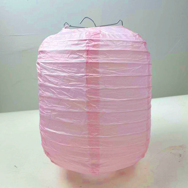 Picture of Japanese Style Wax Gourd Paper Lantern Foldable Antique Hand-painted Luminous Lampshade Bar Restaurant School Decoration Hanging Ornament