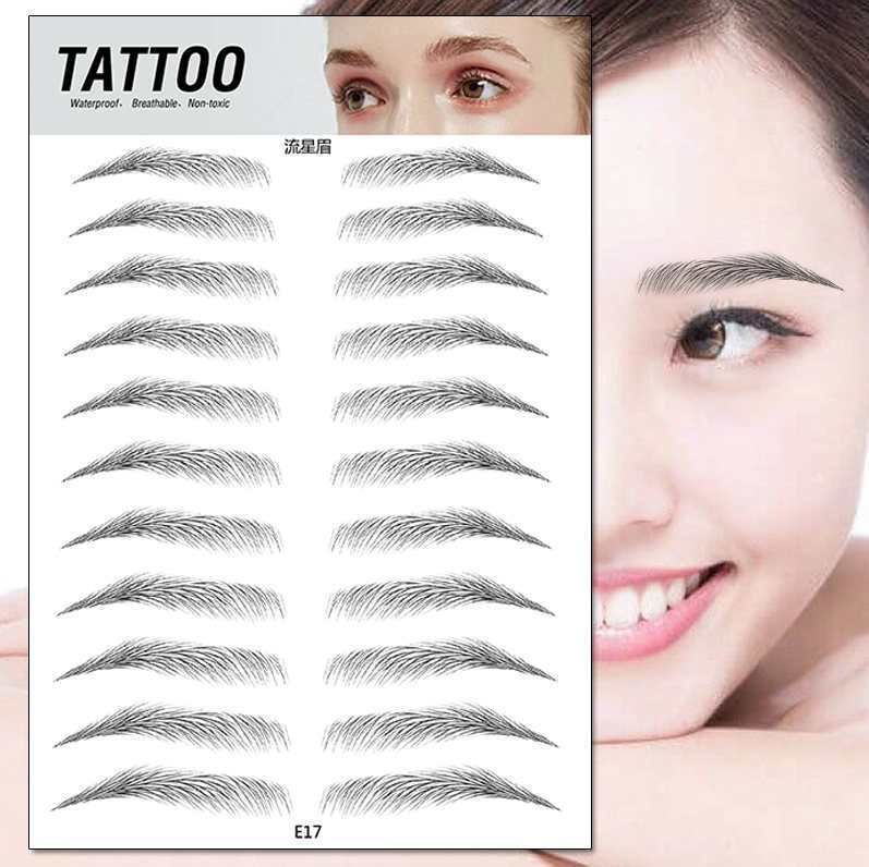Picture of 3D Bionic Tattoo Stickers Wholesale Men and Women Semi-Permanent Waterproof Long-Lasting Simulated Eyebrow Tattoo Embroidery Lazy Eyebrow Thrush Artifact