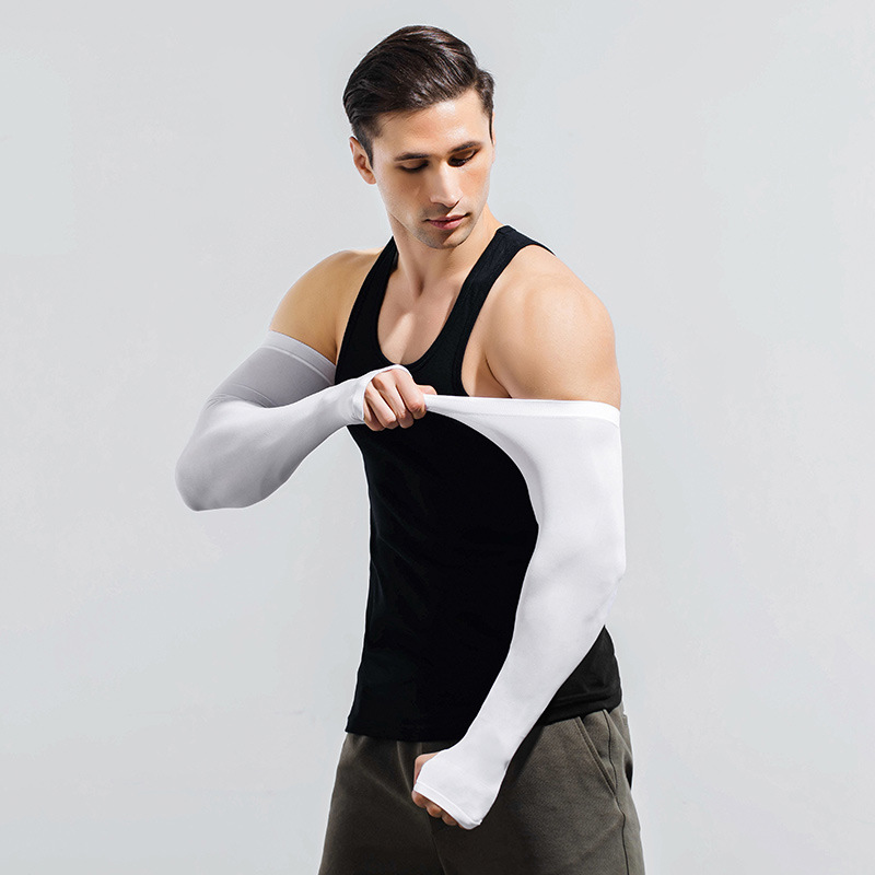 Picture of Sun Protection Sleeves for Men Plus Size Loose Arm Guards Plus Fat and Enlarged Ice Silk Sleeves Sun Protection Uv Protection Arm
