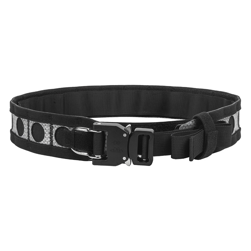 Cross-border Amazon Bison Lightweight Double-layer Belt Waist Seal Cobra Metal Buckle Quick-release Tactical Belt