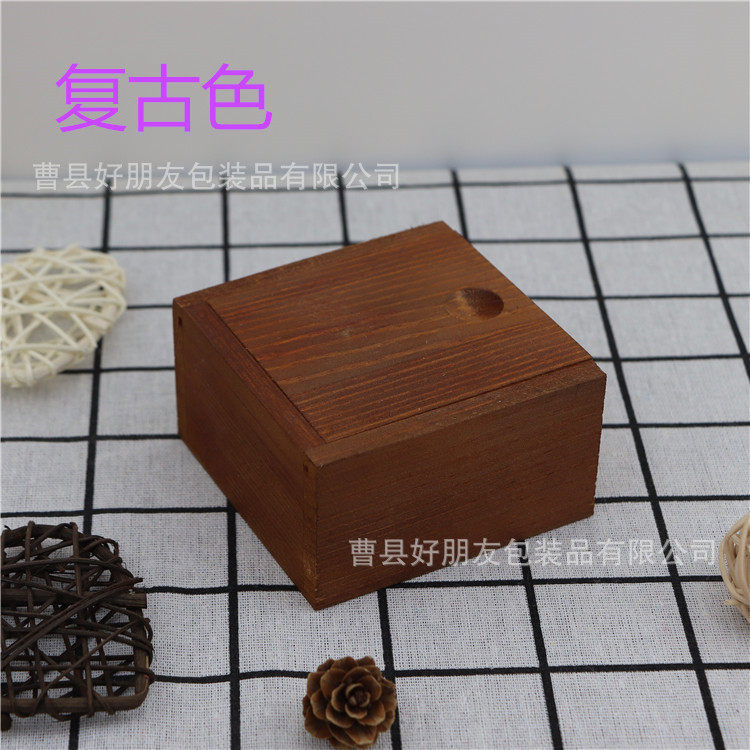 Picture of Handmade soap wooden box Pine pull-out lid box small wooden box order wooden gift box earphone soap Pine Box Wholesale