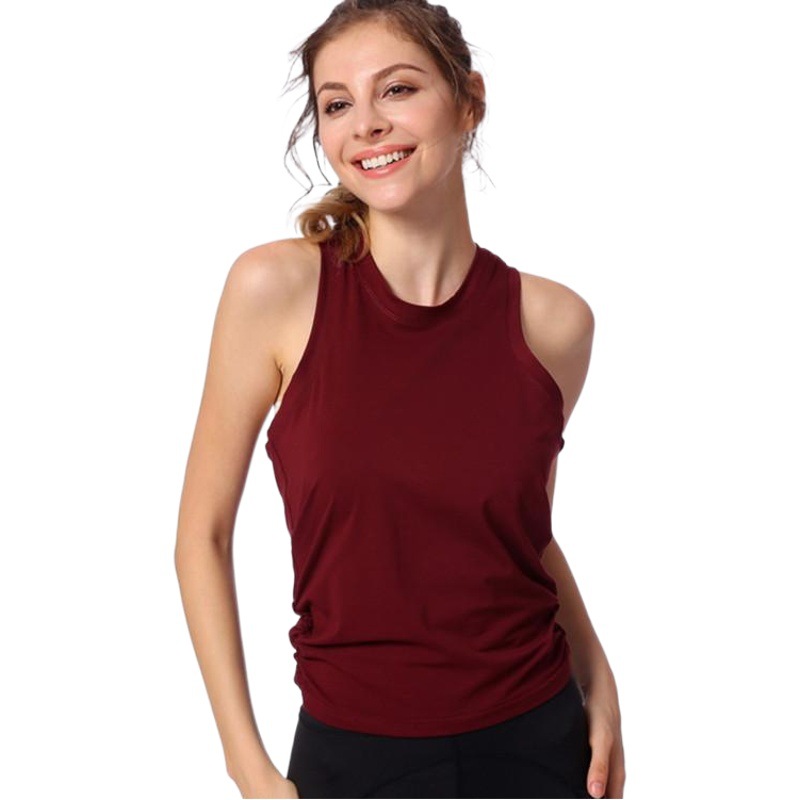 2022 Summer New Sports Vest Women's Running Fitness Top Beautiful Back Training Yoga Clothing Vest Without Chest Pad