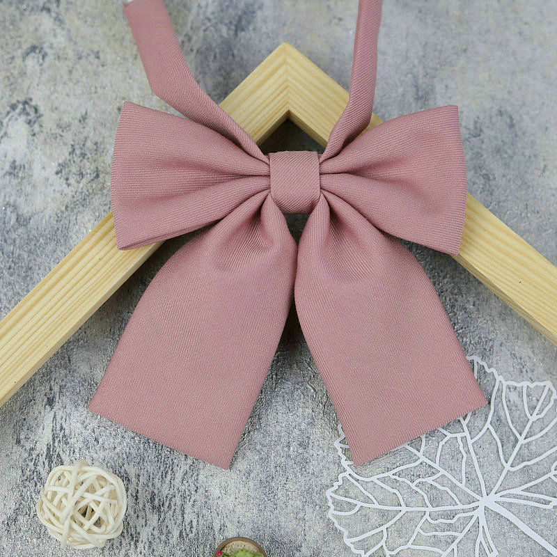 Picture of JK Uniform College Style Solid Color Female Student Bow Tie School Uniform Japanese Style Seikan Suit Bow Red Roots