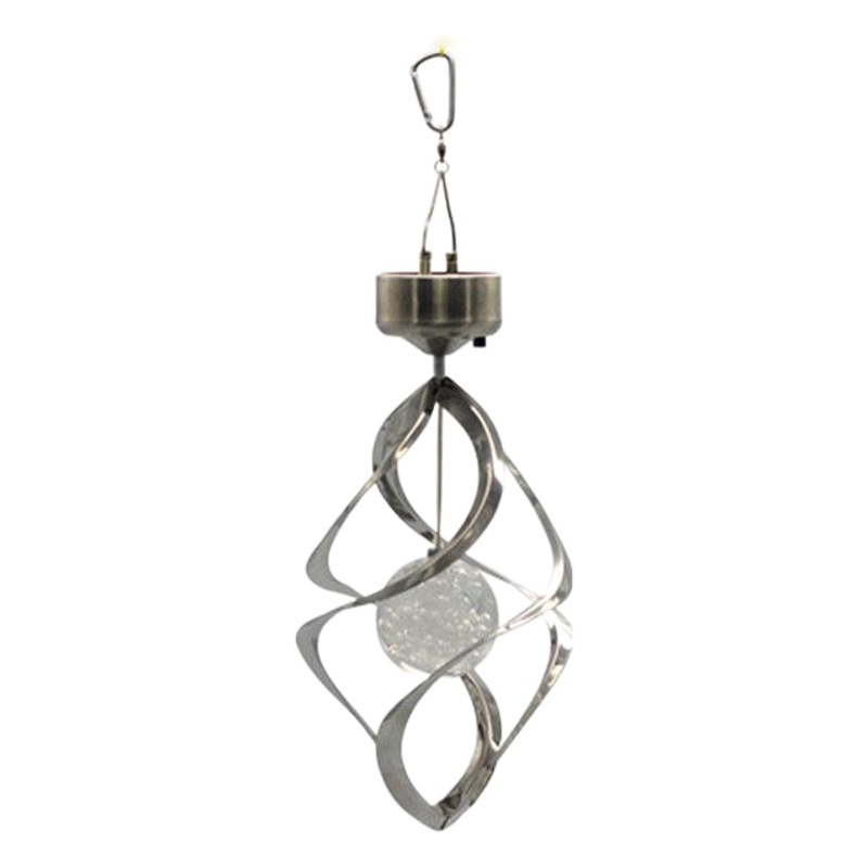 Solar wind turn light solar wind Bell light home solar gift light Villa courtyard lighting RGB chandelier
