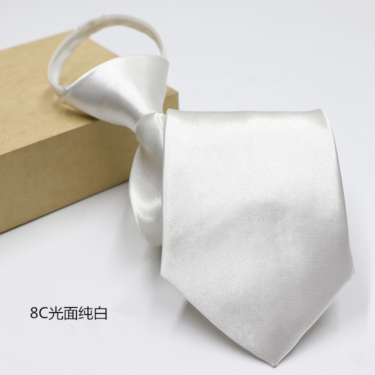 Picture of Men's Easy-To-Pull Casual Zipper Tie New Korean Style Professional Formal Wear Convenient Lazy Tie Ready for Sale