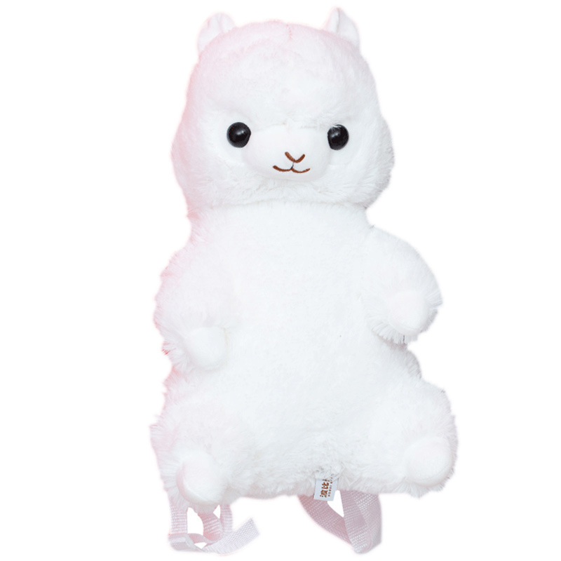 Picture of Cross-border hot-selling mythical beast rainbow alpaca plush toy backpack