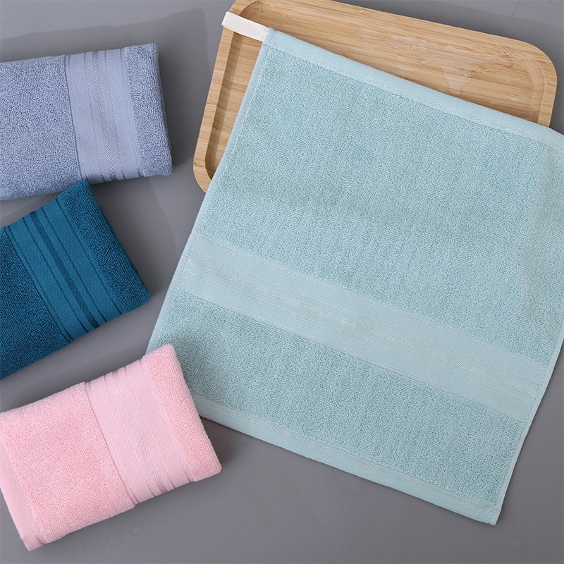 Picture of Pure Cotton Type a Cotton Square Towel, Thickened and Soft, Plain Cotton Towel for Home Use, Children's Face Towel for Kindergarten