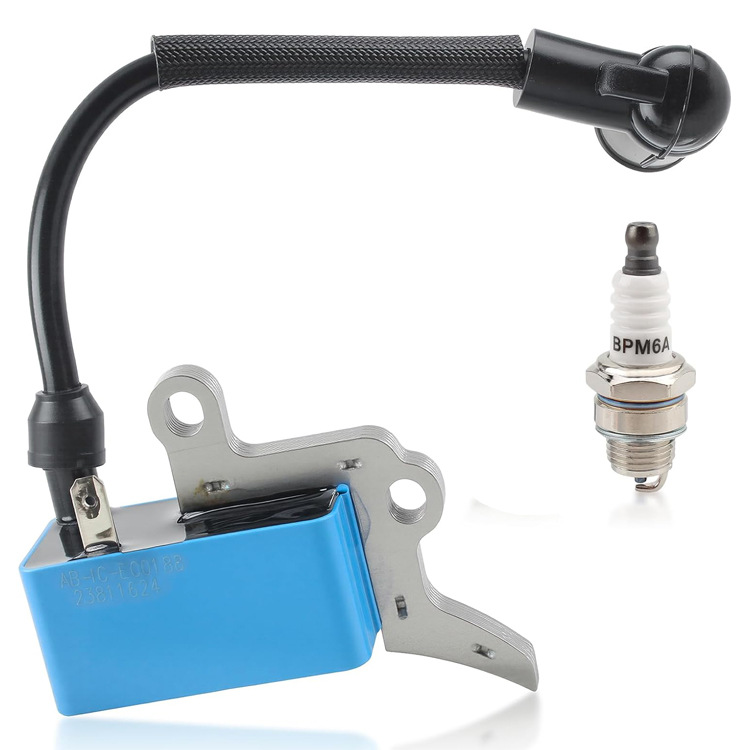 High Voltage Package Ignition Coil Echo Cs-271T A411001511 Including Spark Plug and Small Oil Bubble