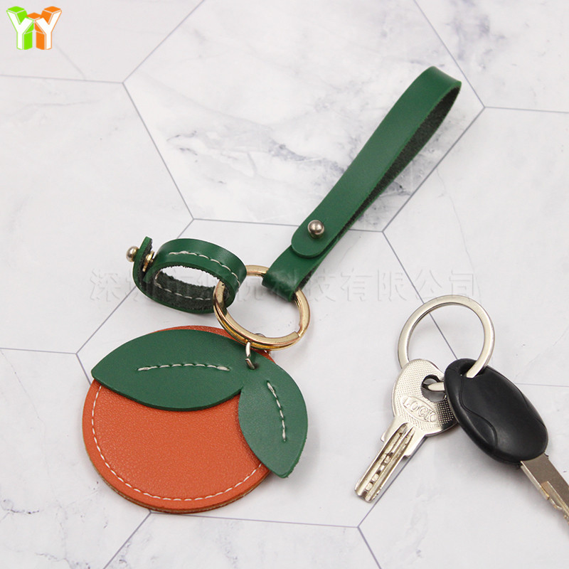 In stock orange access card protective cover keychain bracelet pendant Internet celebrity inductive IC elevator bus card holder