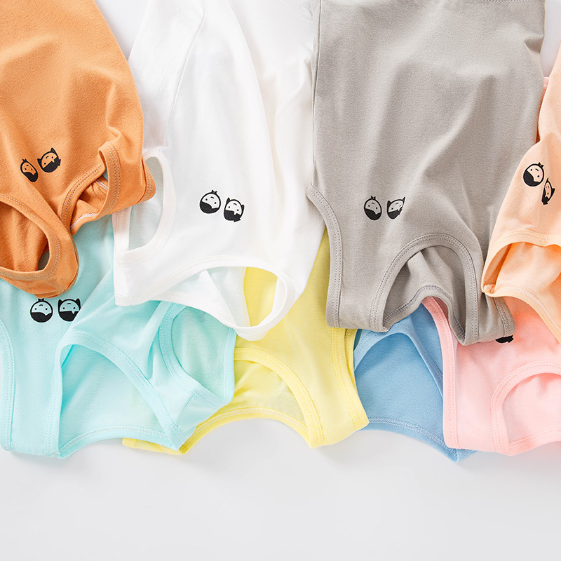 New Children's I-shaped Vest Cotton Casual Base Shirt Sweat-absorbent Solid Color Children's Multi-color Vest for Summer