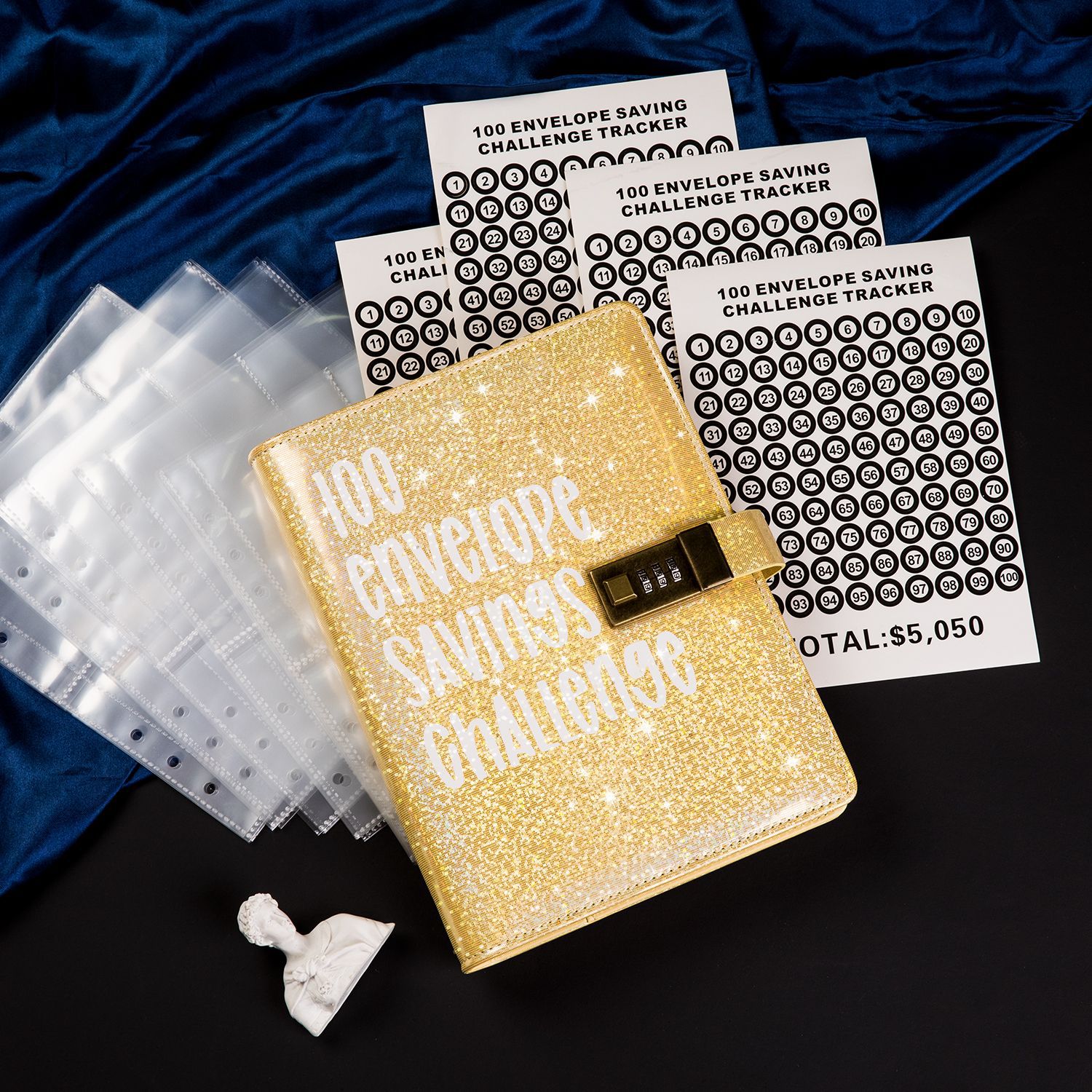 Picture of 100EnvelopeChallenge magic color macaron loose-leaf couple envelope challenge saving money book