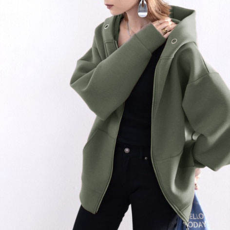 Popular Classic Japanese and Korean spring and autumn women's ins trendy cardigan zipper sweater women's Korean-style loose slimming fashion top