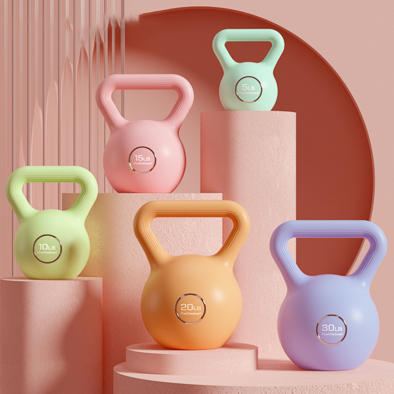 Macaron Color Kettlebell Women's Small Dumbbell Household Squat Fitness Equipment Private Education Thin Arm Training Arm Muscle Lavatory