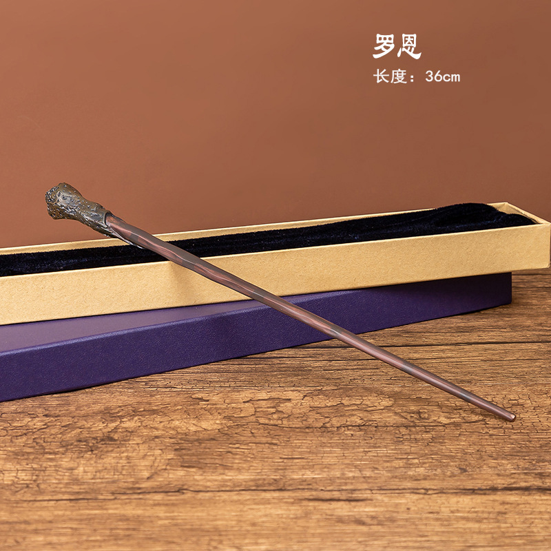 Picture of Harry Magic Wand Hermione Magic Wand Dumbledore cos Props Halloween Metal Core in stock Bare Wand