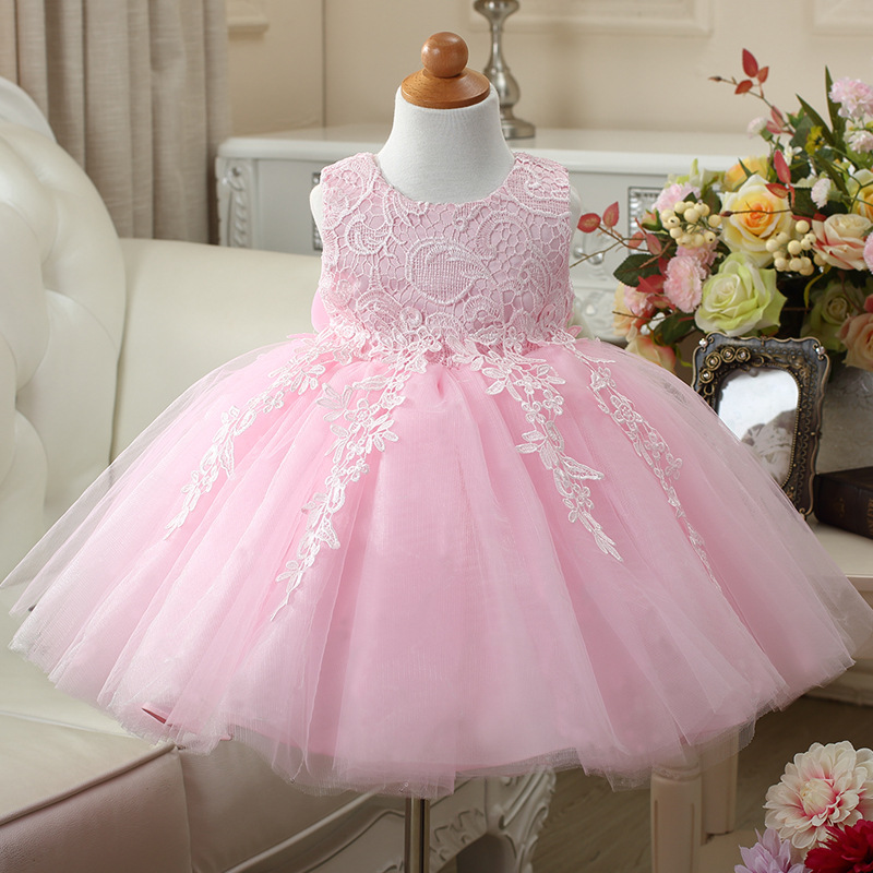 Girls' Vest Princess Dress Children's Clothing dress Flower Girl's Birthday Dress Children's Dress