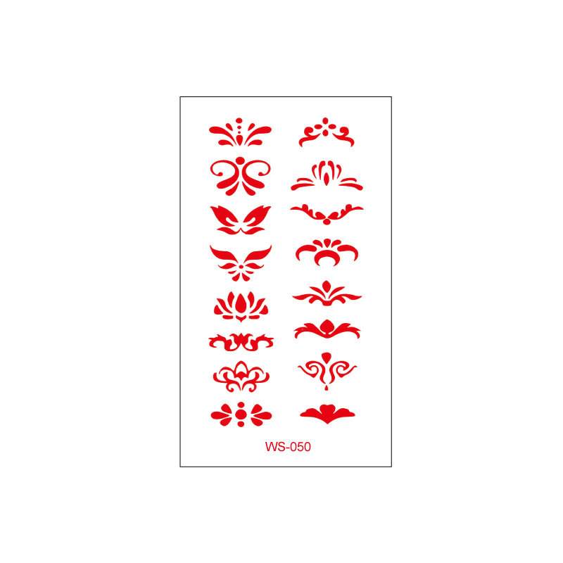Picture of New Nezha Acrylic Face Tattoo Sticker Children's Forehead Print Eyebrow Sticker Waterproof Sweat Painted Face Sticker